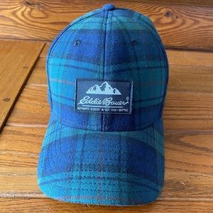 Plaid Eddie Bauer ballcap hat - 1 size adjustable